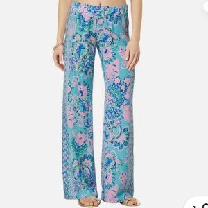 Lilly Pulitzer Bal Harbor Palazzo Wide Leg Pants sz XXS